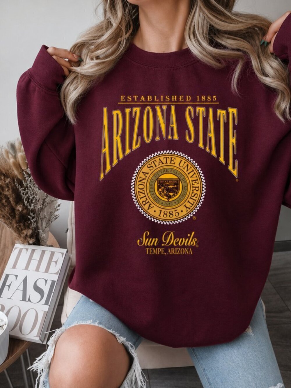 Arizona State University 1885 State Sun Devils Ariz Sweater 24